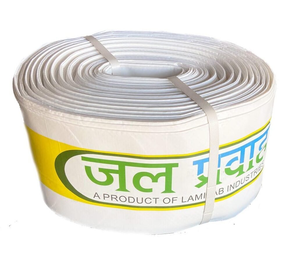 Jal Pravah ISI HDPE Lapeta Pipe With Puncture Kit (Laminated Polyethylene Woven Fabric Pipes) For Water Supply