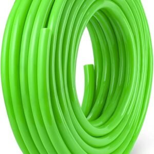 Essoti 30 Meter 0.5 Inch PVC Green Water Pipe| Lightweight, Durable & Flexible| Hose with Accessories Connector & Clamps| Watering Garden, Cleaning, Outdoor-Indoor Use (30 Meter)