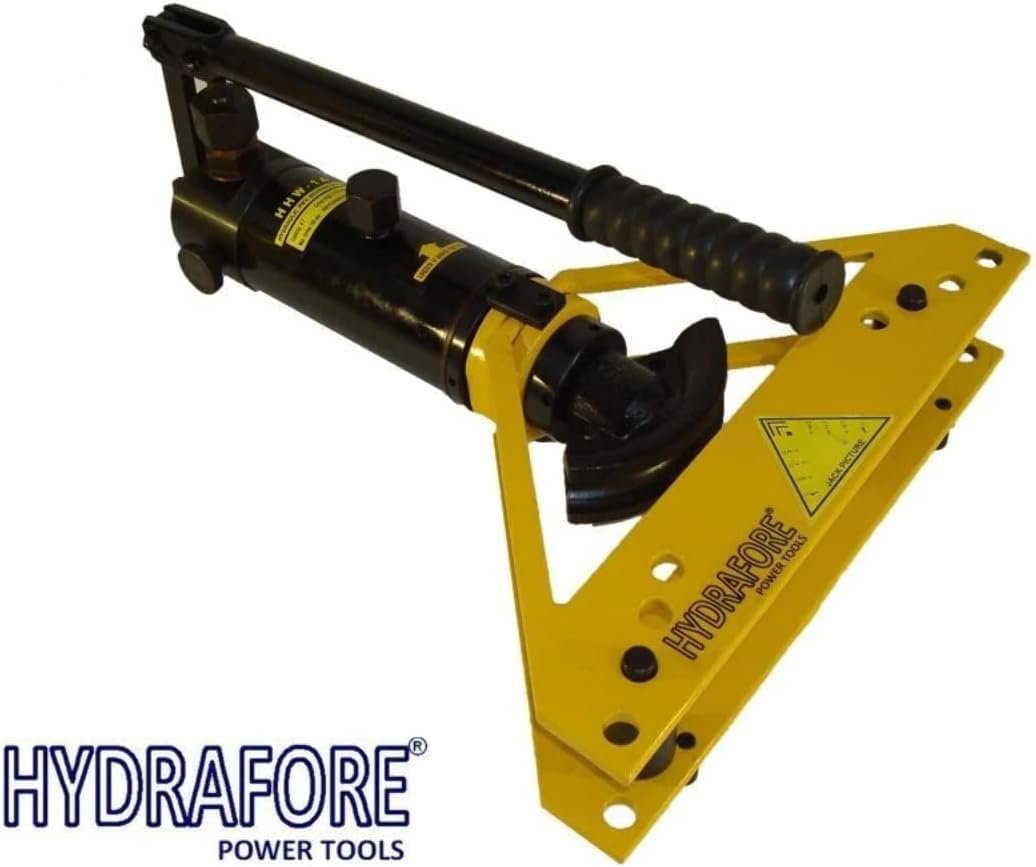 HELLARO Hydraulic Pipe Tube Bender w. 4 Dies & Case All Metal Bending (3/8" - 1") W-1A