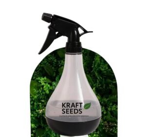 Kraft Seeds 770ml Spray Bottle for Plants, Compact Water Spray Bottle, Garden with Adjustable Nozzle, Leak-Proof Hand, Multi-Purpose use, Transparent Sprayer for Lawn Garden