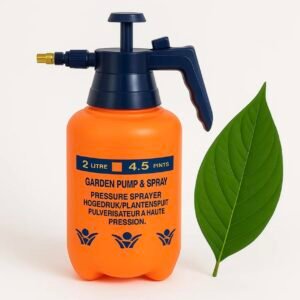 Kraft Seeds 2L Spray Pump for Plants | Garden Sprayer with Adjustable Brass Nozzle | Plastic Water Spray Bottle for Gardening, Car & Bike Wash | Leak-Proof Plant Watering pump, Easy-Fill Water Sprayer