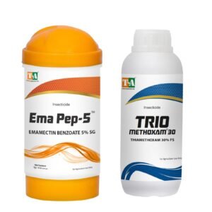 Titan Agritech Limited EMA PEP 5 (Emamectin Benzoate 5% SG) 1kg + TRIOMETHOXAM 30 (Thiamethoxam 30% FS) 1 Ltr Hydroponics Combo – Dual-Action Crop Protection for Cotton, Vegetables & Pulses
