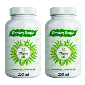 Garden Genie Cold Pressed Water Soluble Neem Oil for Spray on Plants, Neem Oil for Plant to Control Insects, Pests and Fungus in Garden, 500 ml (Pack of 2-250 ml)