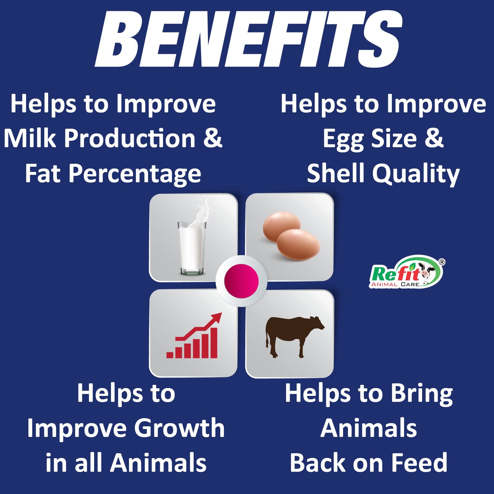 REFIT ANIMAL CARE Chelated Mineral Mixture Powder and Granules for Cow, Buffalo,Cattle, Goat, Chicks and Poultry, 5 Kg, Mashup