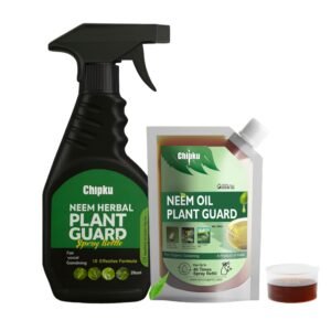 Chipku Pure Cold Pressed Water Soluble Neem Oil 200ml With Free Empty Spray Bottle Concentrate For Plants & Garden For Indoor And Outdoor Removes Aphids Fungus Mildew For Making 40 Neem Spray Bottles