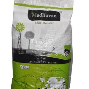 Madhuvan Milk Booster Cattle Feed | High-Performance Dairy Nutrition | Enhances Milk Yield, Fat & SNF | 18 Kg Feed for Cows & Buffaloes | Pack of 4