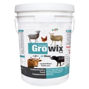 REFIT ANIMAL CARE Growth Promoter for Cow, Cattle, Goat, Buffalos, Poultry and Livestock, 20 LTR, Growix Forte