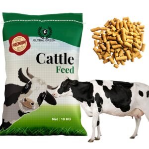 Global Green - Cattle Food Protein Supplement for Cow, Buffalow & Horse 10KG (200 gram per Day for Adult) Cow Feed