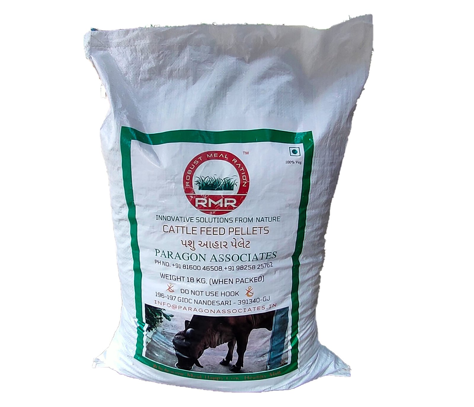 RMR-ROBUST MEAL RATION -Cattle/Buffalo/Cow Feed Pellets (17Kgs), Natural Feed Fortified With Essential Vitamins And Minerals And Probiotics,All Life Stages, 1 Count