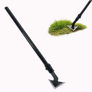 SONRET 2 Feet Manual Weeder for Agriculture with Heavy Duty 4mm Steel Blade, Strong Scuffle Hoe and Hand Weeder Tool for Farming, Garden Weed Removal, Soil Loosening and Long-Lasting Field Use