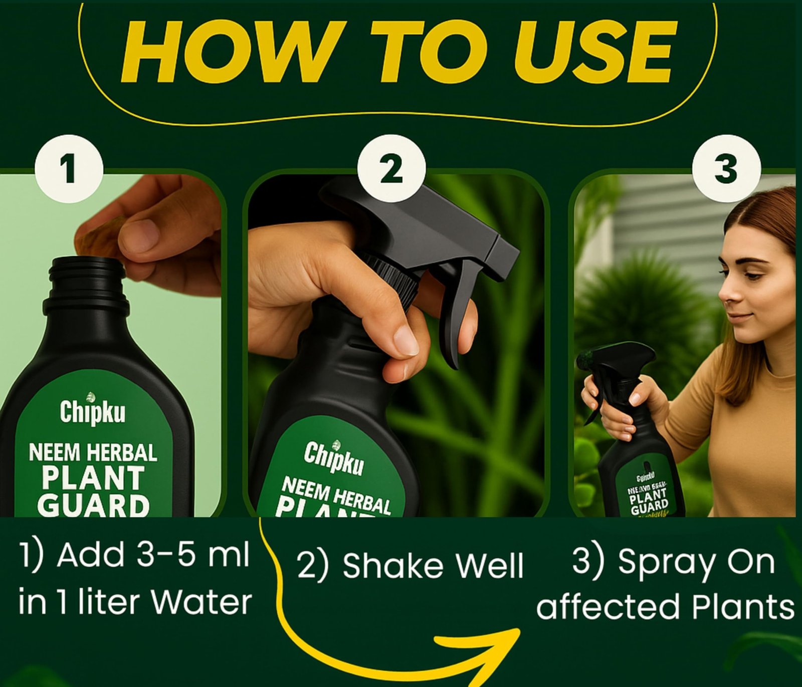 Chipku Pure Cold Pressed Water Soluble Neem Oil 200ml With Free Empty Spray Bottle Concentrate For Plants & Garden For Indoor And Outdoor Removes Aphids Fungus Mildew For Making 40 Neem Spray Bottles