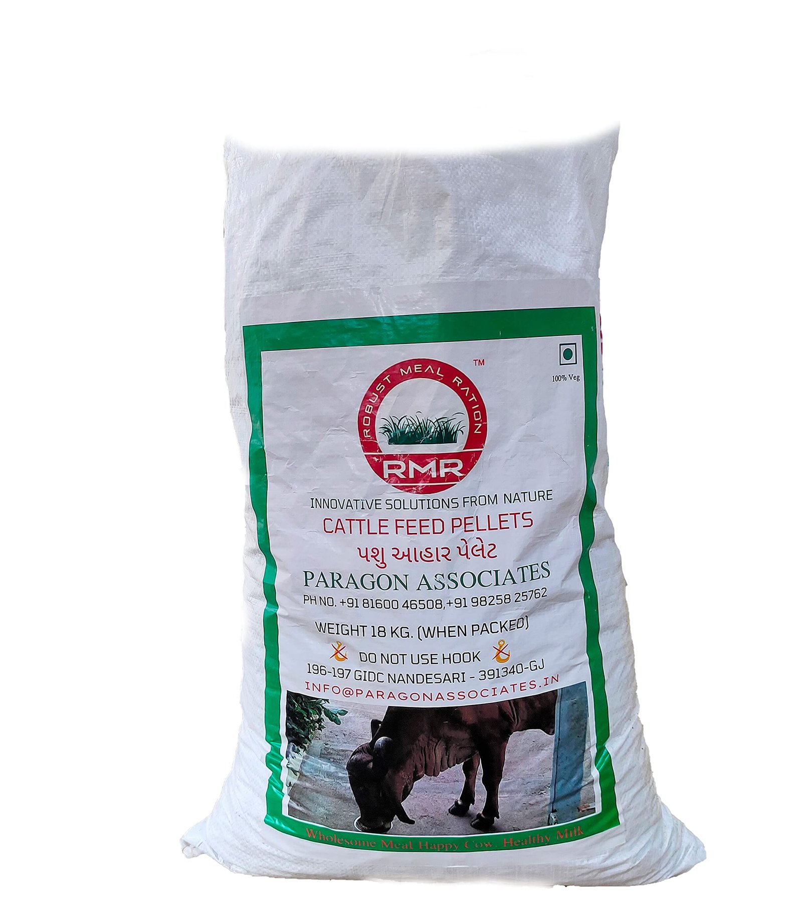 RMR-ROBUST MEAL RATION -Cattle/Buffalo/Cow Feed Pellets (17Kgs), Natural Feed Fortified With Essential Vitamins And Minerals And Probiotics,All Life Stages, 1 Count
