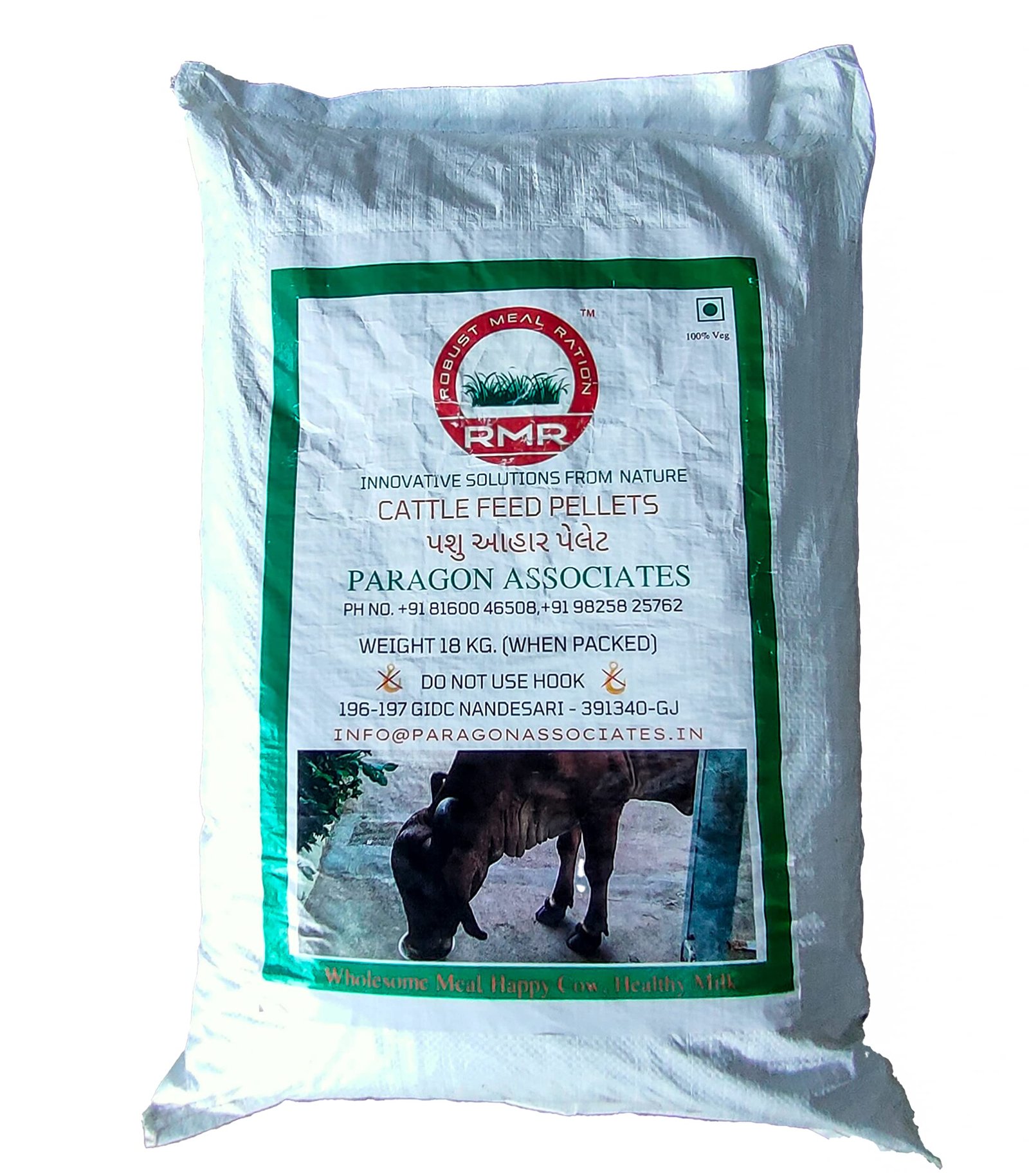 RMR-ROBUST MEAL RATION -Cattle/Buffalo/Cow Feed Pellets (17Kgs), Natural Feed Fortified With Essential Vitamins And Minerals And Probiotics,All Life Stages, 1 Count