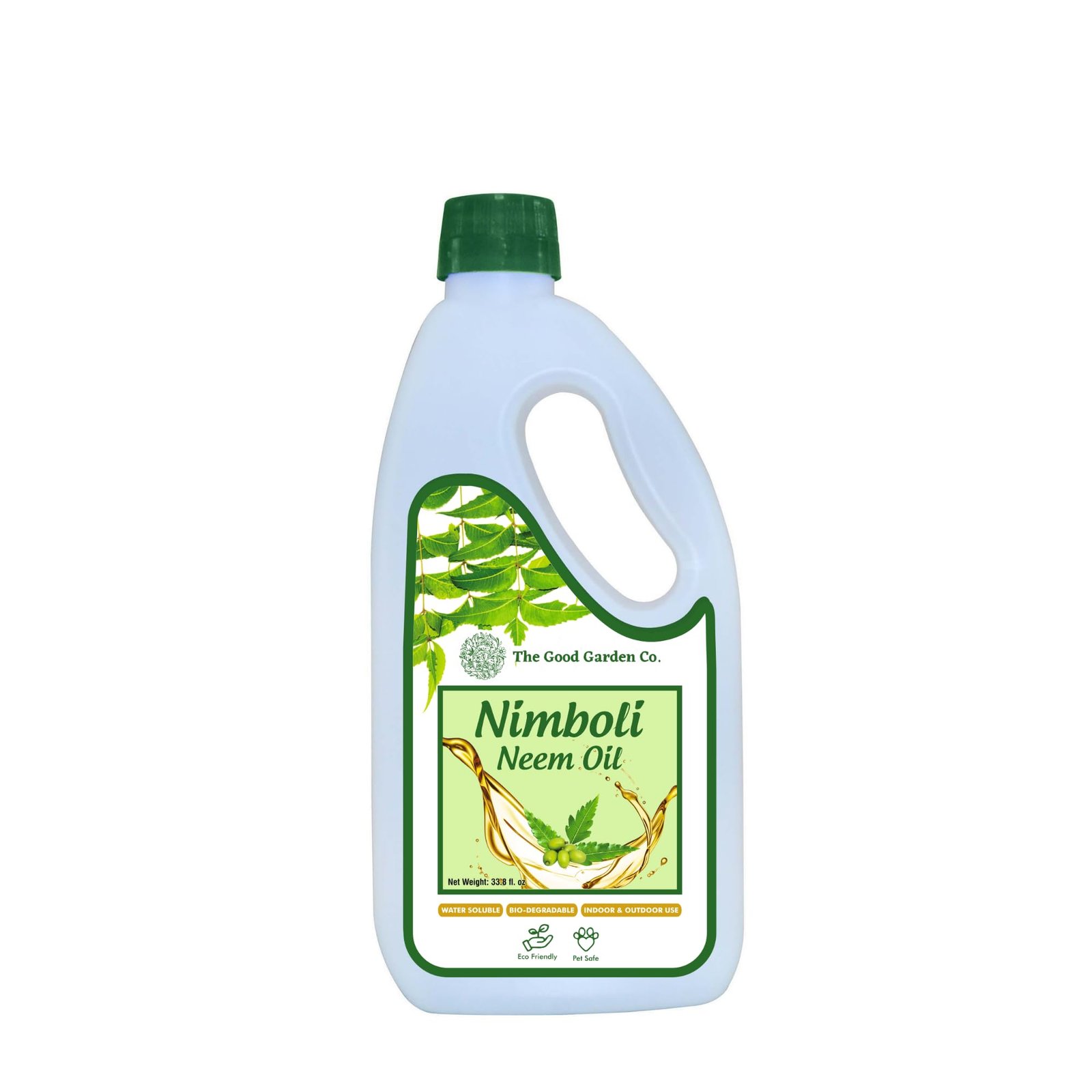 The Good Garden Co.Water Soluble Cold Pressed Neem Oil for Plants1 Litre 100% Pure Natural Repellent for Organic Farming and Gardening
