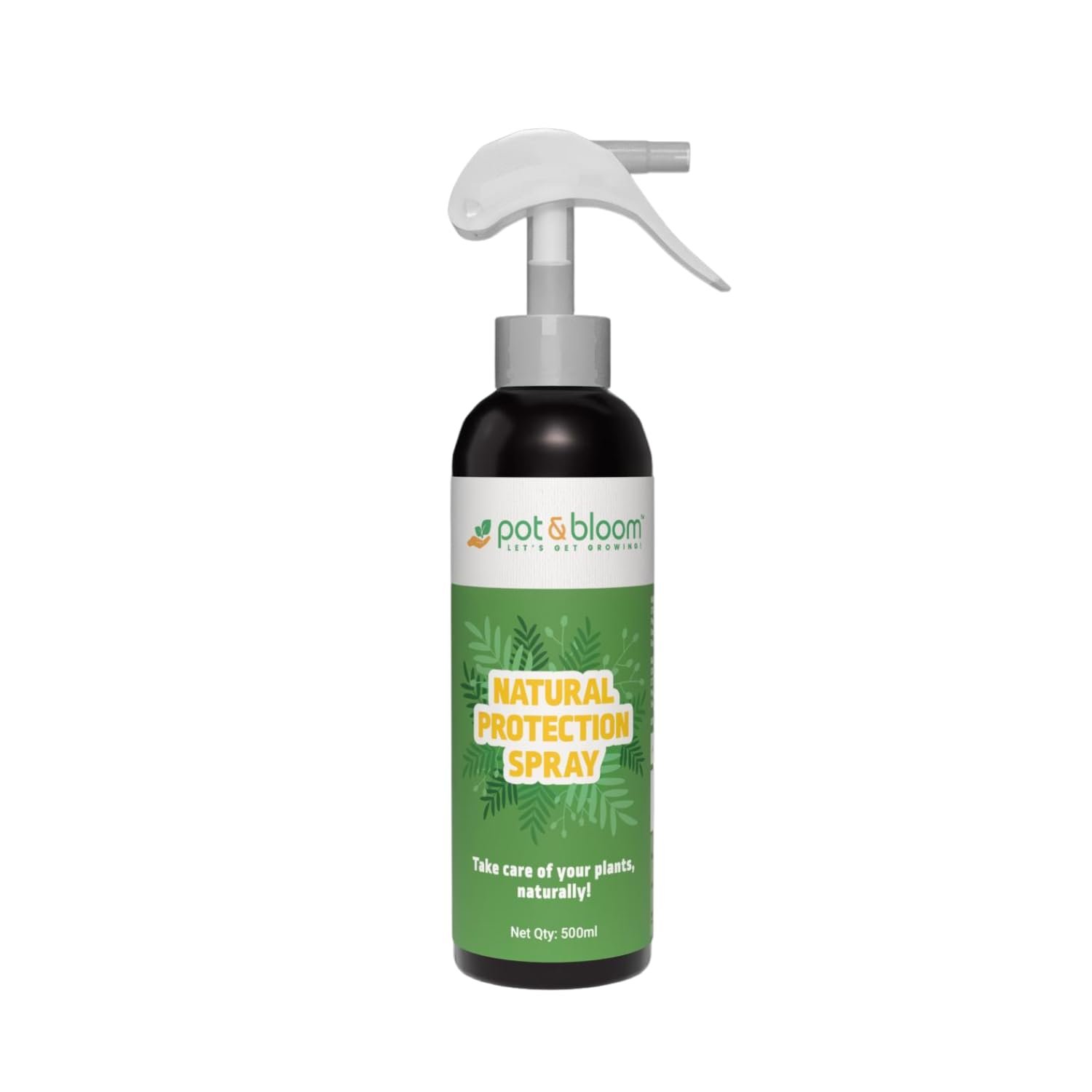 Pot And Bloom Natural Protection Spray For Plants 500 ML| For Home Garden| Organic Neem Oil Plant Protectant| Natural Insecticide and Pest Control Spray for Plants| Fungus, Insects Control| Pack of 1