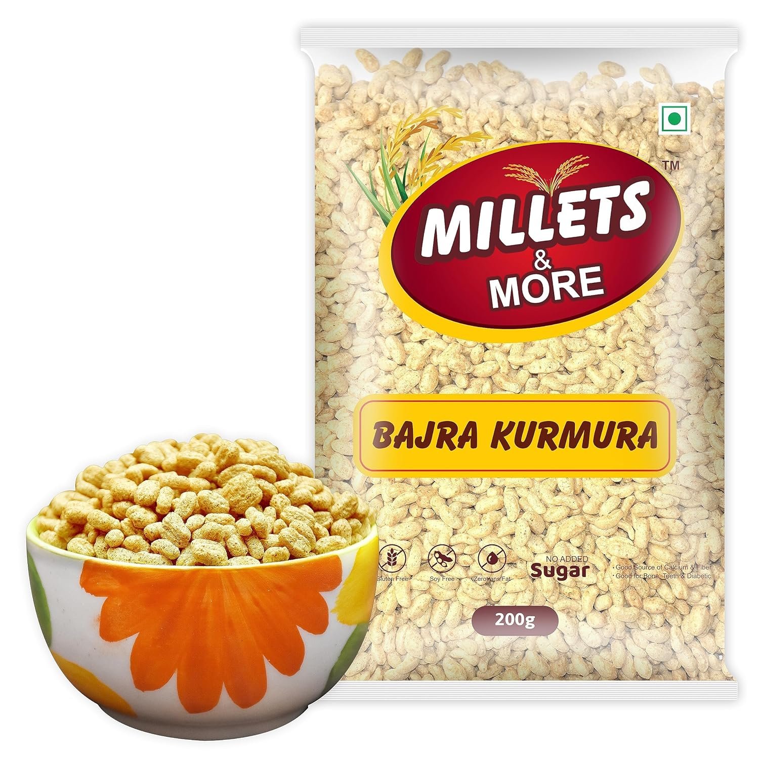 MILLETS & MORE BAJRA KURMURA 200 Gram PP